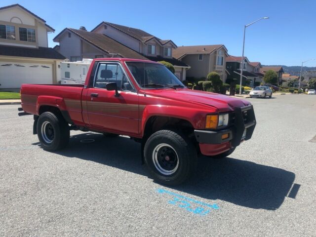 1986 Red Toyota Pickup Standard Cab Pickup