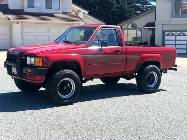 1986 Red Toyota Pickup Standard Cab Pickup