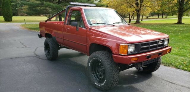 1986 Red Toyota Pickup Standard Cab Pickup