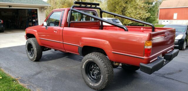 1986 Red Toyota Pickup Standard Cab Pickup