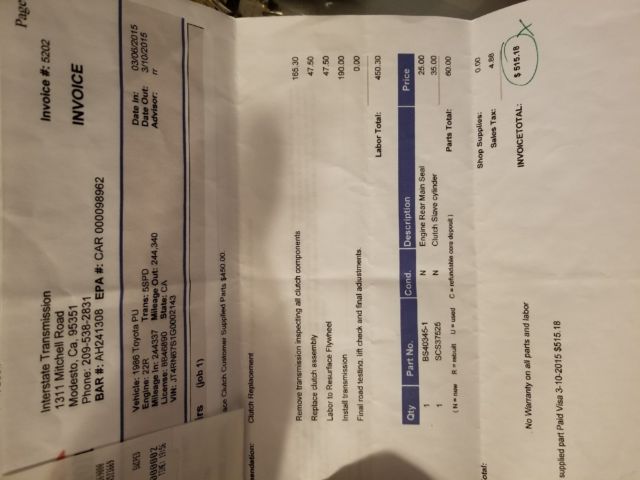 1986 Brown Toyota Pickup Extended Cab Pickup