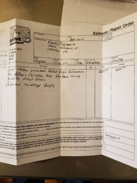 1986 Brown Toyota Pickup Extended Cab Pickup