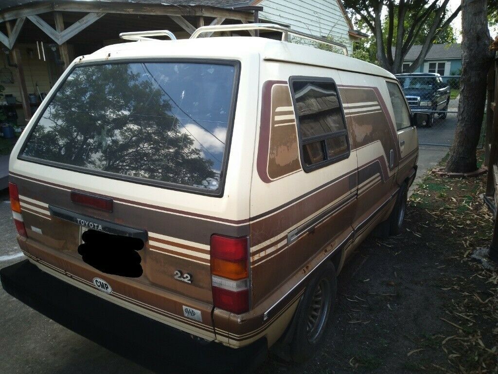 1986 Tan Toyota Van Mini Cargo Van