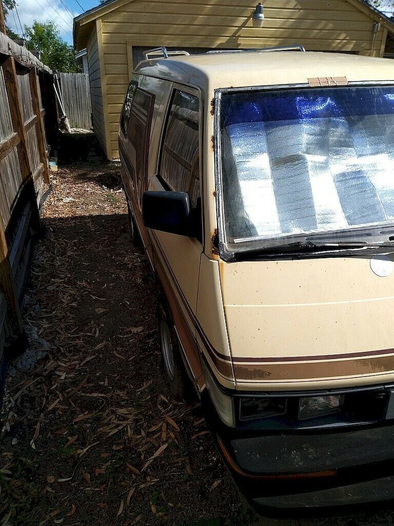 1986 Tan Toyota Van Mini Cargo Van