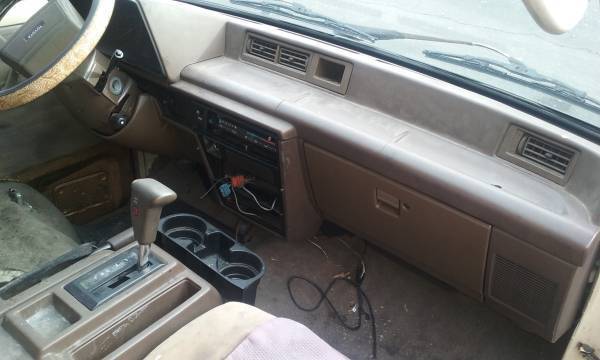 1986 Tan Toyota Van Wagon Minivan