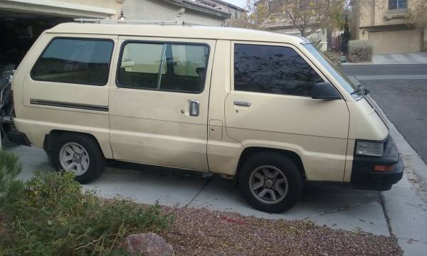 1986 Tan Toyota Van Wagon Minivan