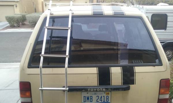 1986 Tan Toyota Van Wagon Minivan