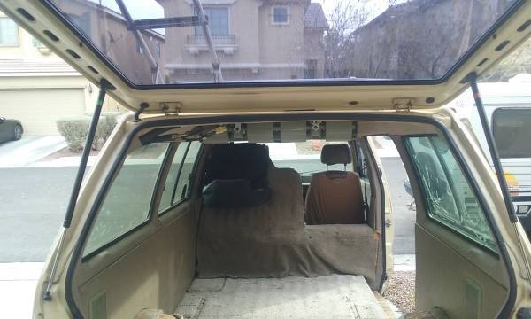 1986 Tan Toyota Van Wagon Minivan