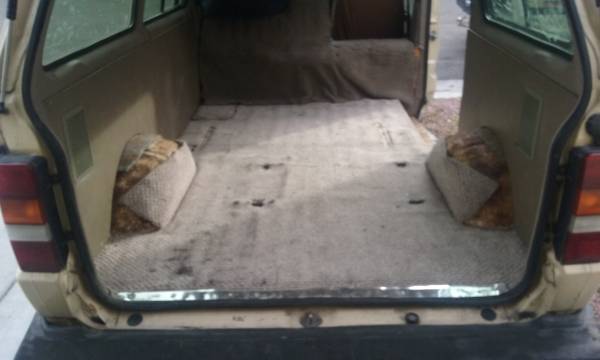 1986 Tan Toyota Van Wagon Minivan