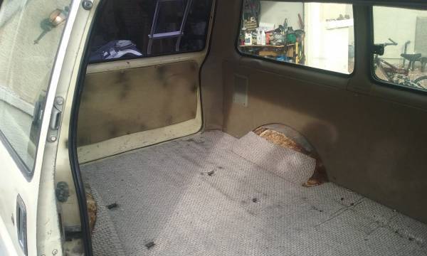 1986 Tan Toyota Van Wagon Minivan