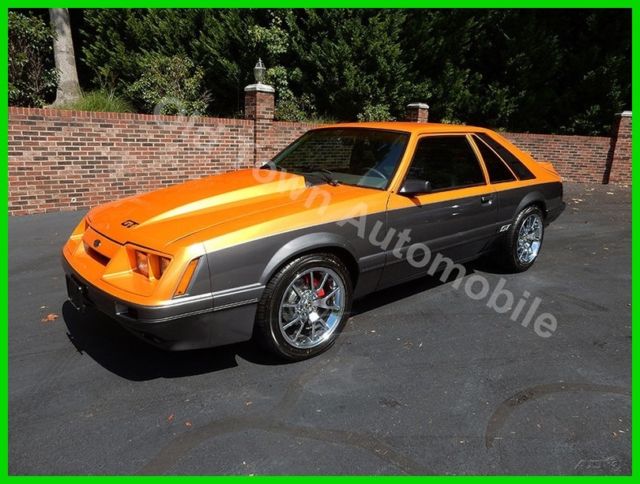 1986 Orange Ford Mustang