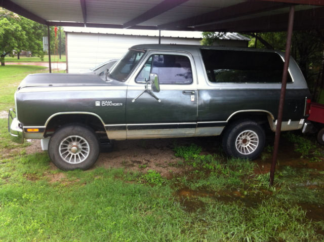 1985 Gray Dodge Ramcharger SUV