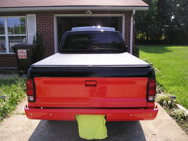 1986 Black and Orange Chevrolet S-10 Standard Cab Pickup