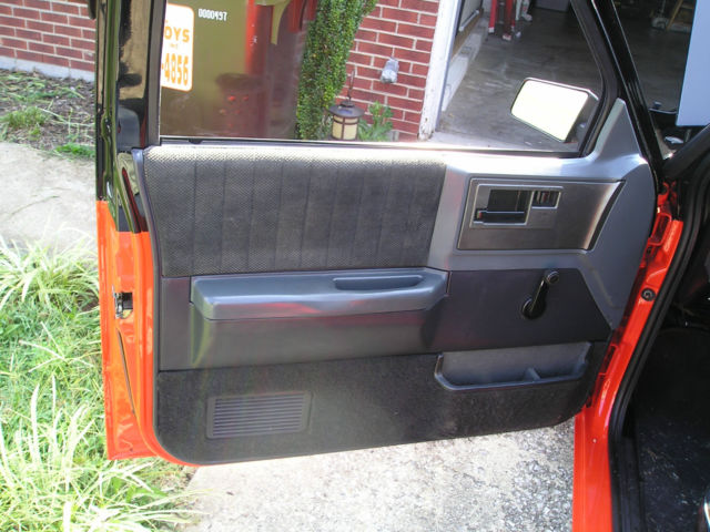 1986 Black and Orange Chevrolet S-10 Standard Cab Pickup