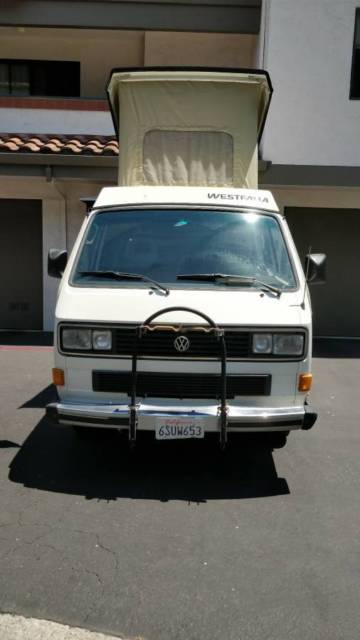 1986 White Volkswagen Bus/Vanagon Van Camper