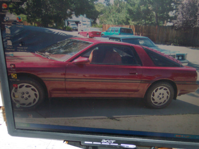 1986 Burgundy Toyota Supra Coupe