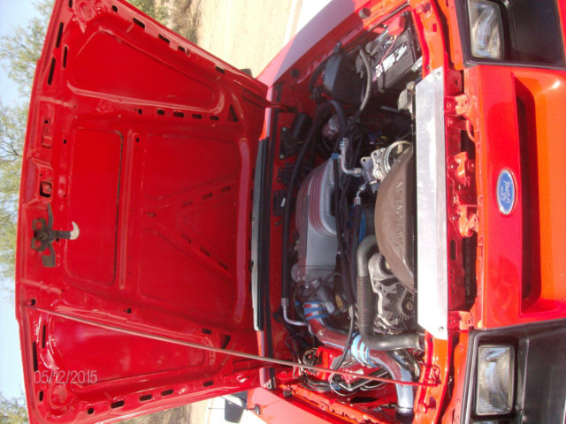 1986 Red Ford Mustang Convertible