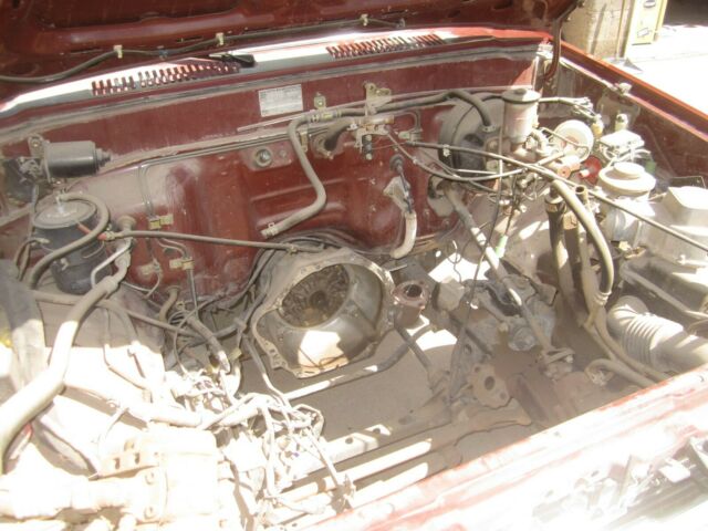 1986 Burgundy Toyota Pickup