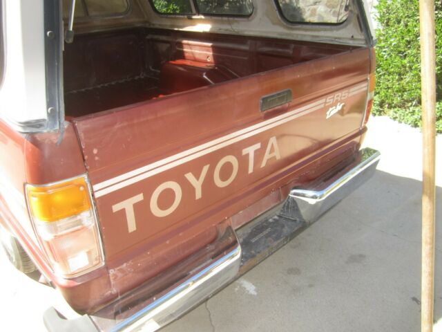 1986 Burgundy Toyota Pickup