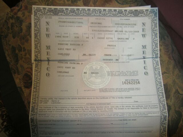 1986 Burgundy Toyota Pickup