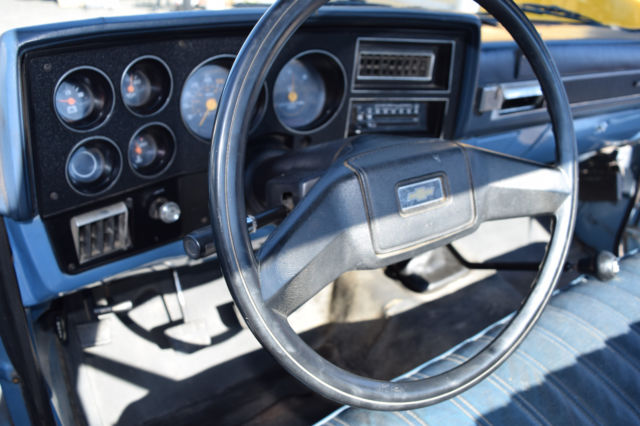 1987 Blue Chevrolet C/K Pickup 1500 Cab & Chassis