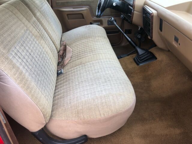 1990 Red Ford F-250 Extended Cab Pickup