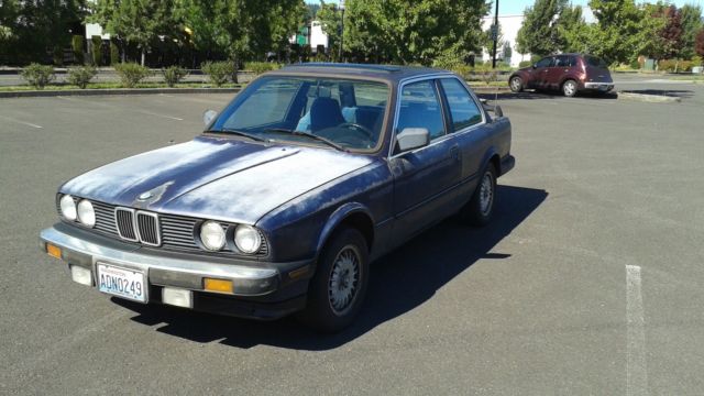 1987 Blue BMW 3-Series Coupe
