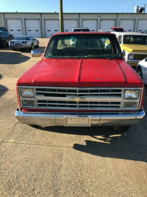 1987 Red Chevrolet C-10 Standard Cab Pickup