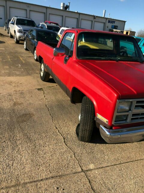 1987 Red Chevrolet C-10 Standard Cab Pickup