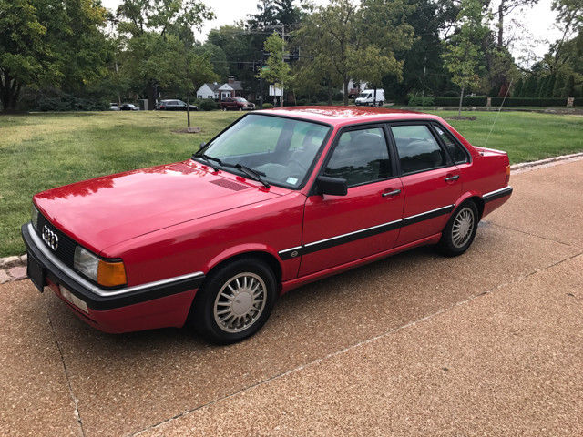 1987 red Audi 4000