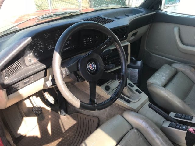 1987 Red BMW 5-Series Sedan