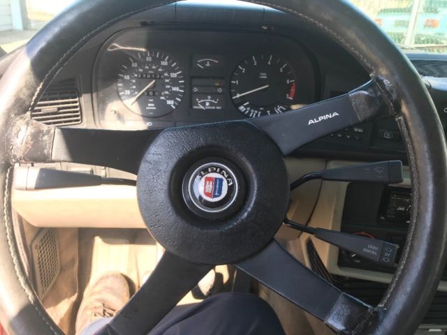 1987 Red BMW 5-Series Sedan