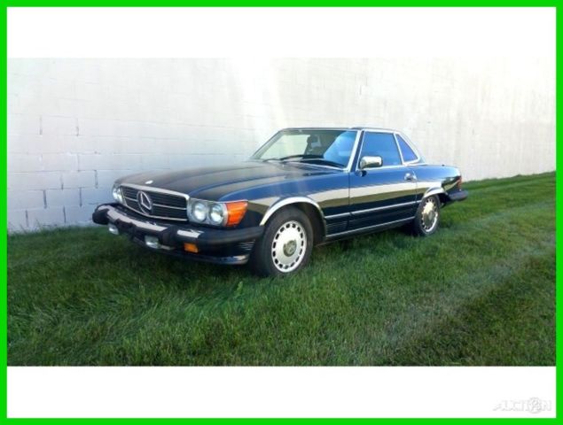 1987 Blue Mercedes-Benz 500-Series Convertible