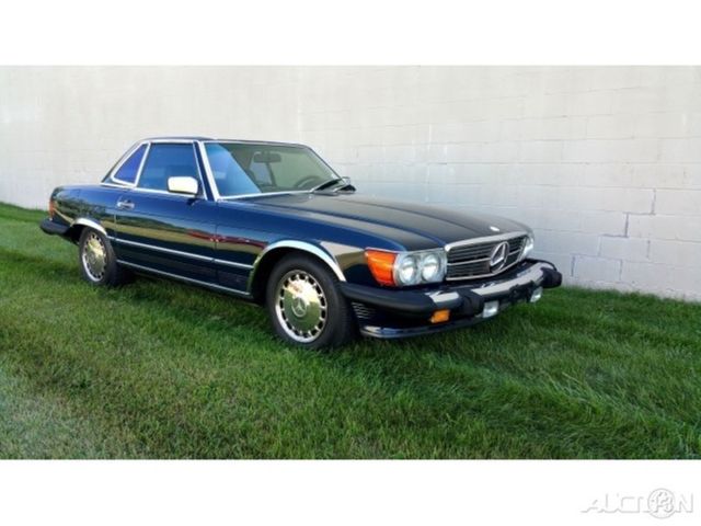 1987 Blue Mercedes-Benz 500-Series Convertible