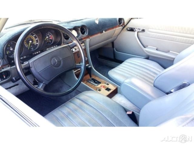 1987 Blue Mercedes-Benz 500-Series Convertible
