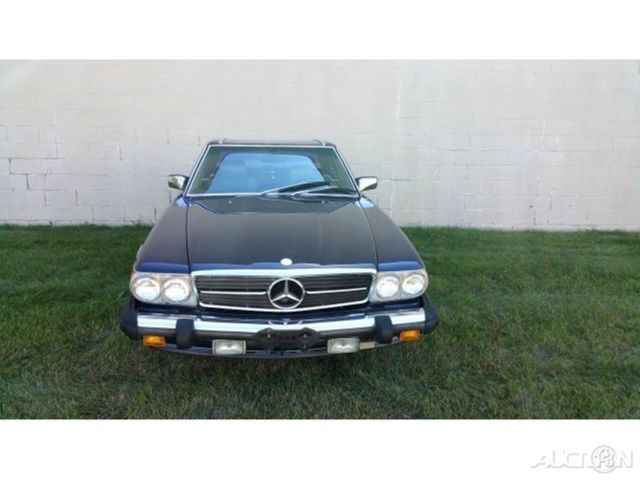 1987 Blue Mercedes-Benz 500-Series Convertible