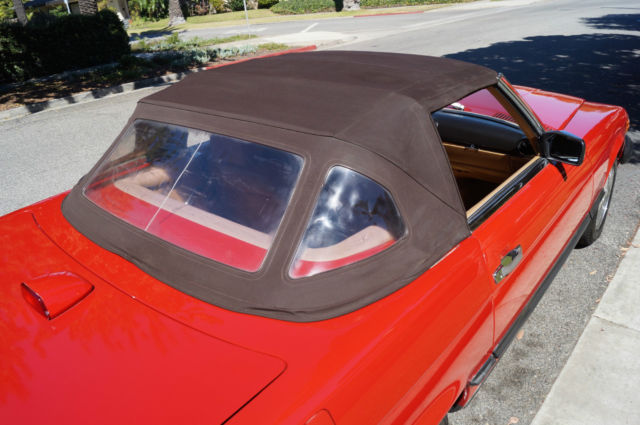 1987 Signal Red Mercedes-Benz SL-Class Convertible