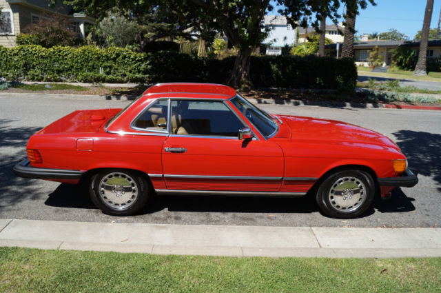 1987 Signal Red Mercedes-Benz SL-Class Convertible