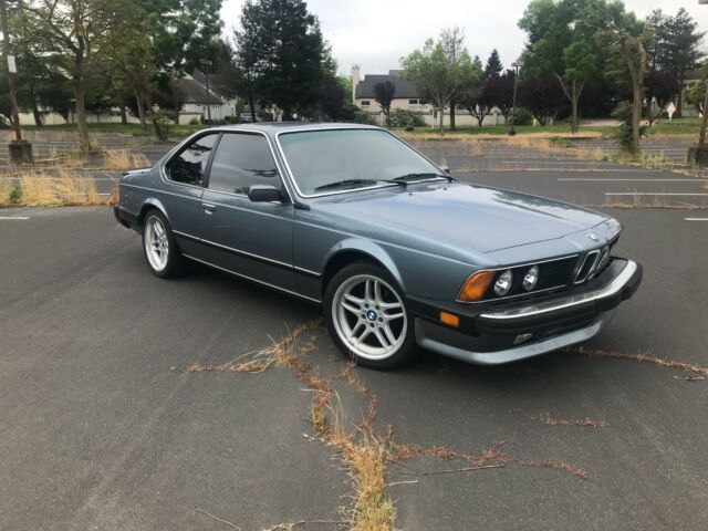 1987 Blue BMW 6-Series Coupe