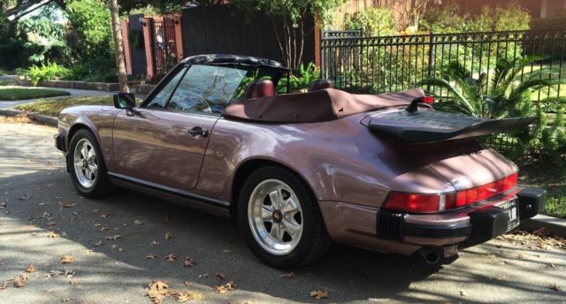 1987 Casis Red Porsche 911 Convertible