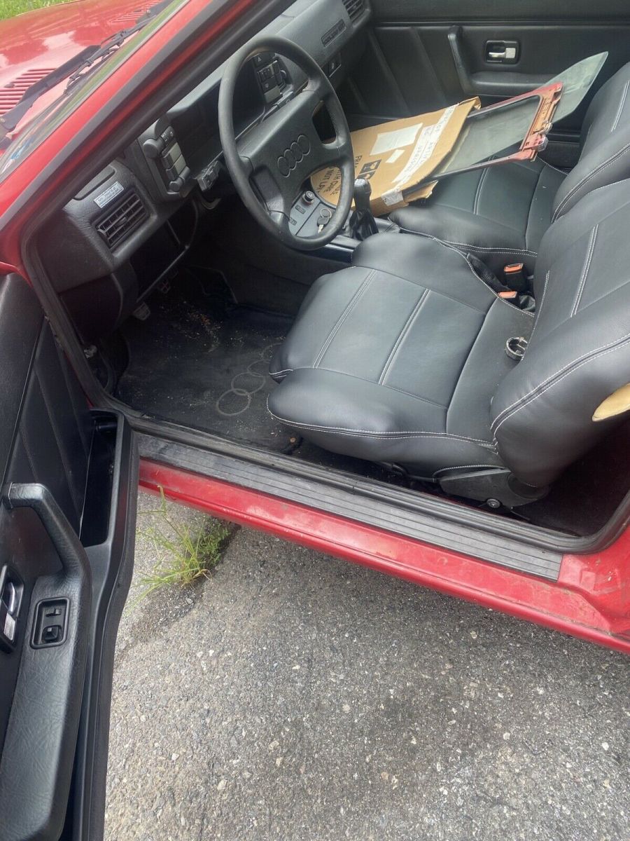 1987 Red Audi Coupe Coupe
