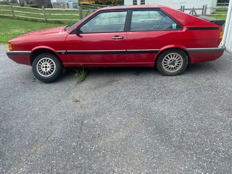 1987 Red Audi Coupe Coupe