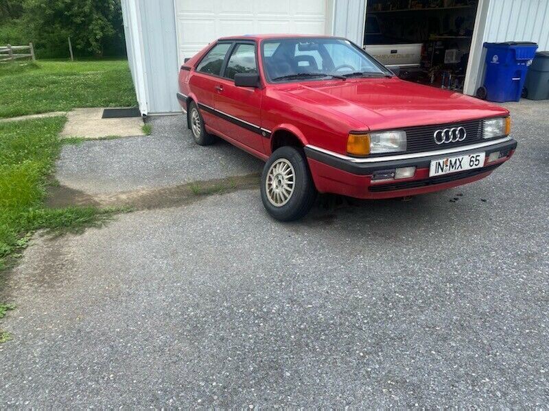1987 Red Audi Coupe Coupe