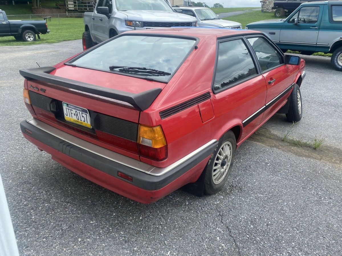1987 Red Audi Coupe Coupe