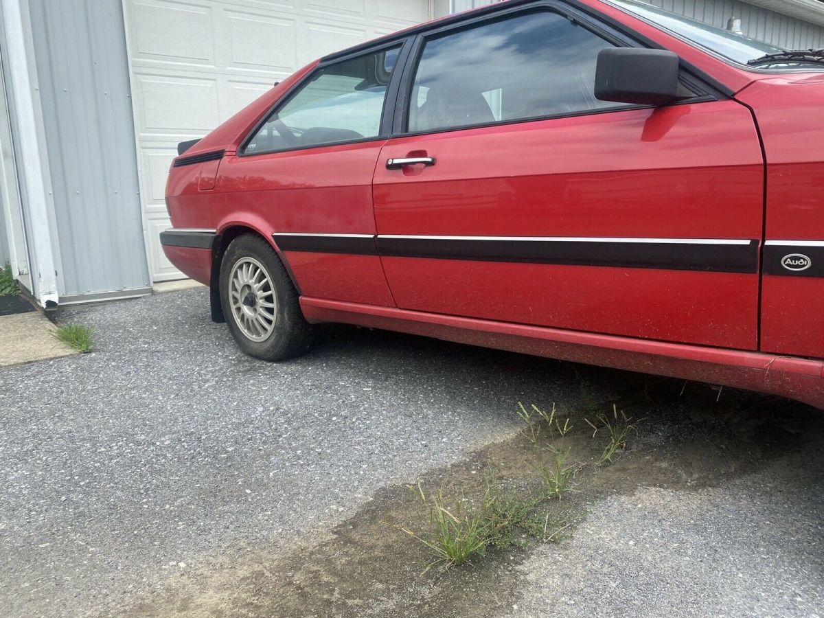 1987 Red Audi Coupe Coupe
