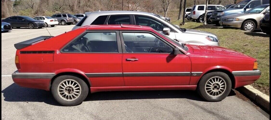 1987 Red Audi Coupe Coupe