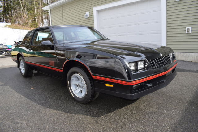 1987 Black Chevrolet Monte Carlo Coupe