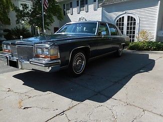 1987 Blue Cadillac Brougham Sedan