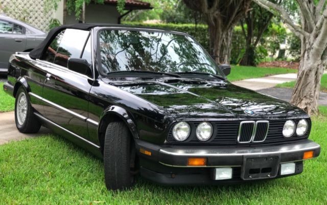 1987 Black BMW 3-Series 2DR