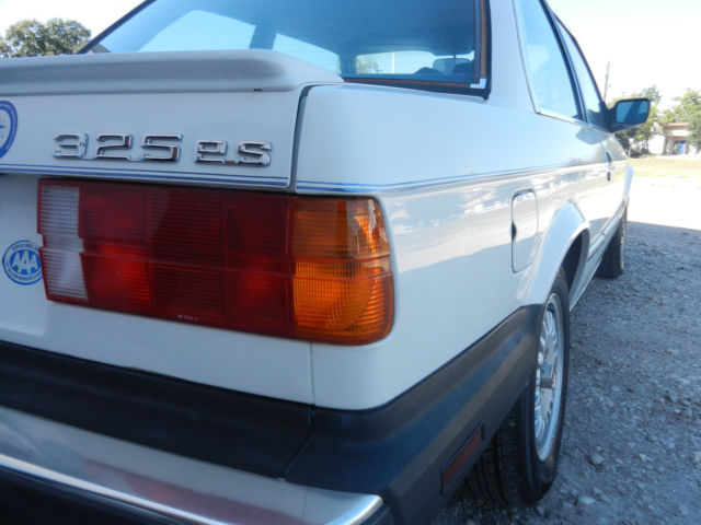 1987 White BMW 3-Series Coupe